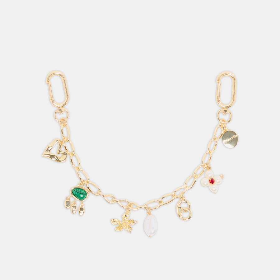 perlenketten-taschenanhänger goldperle