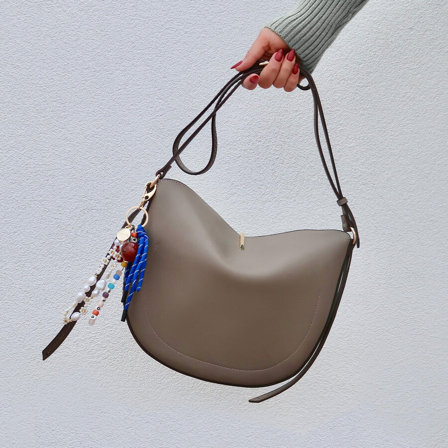 dolce vita perlen-taschenanhänger blau multi