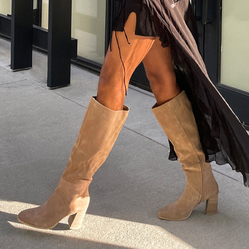 fynn boots trüffel-wildleder