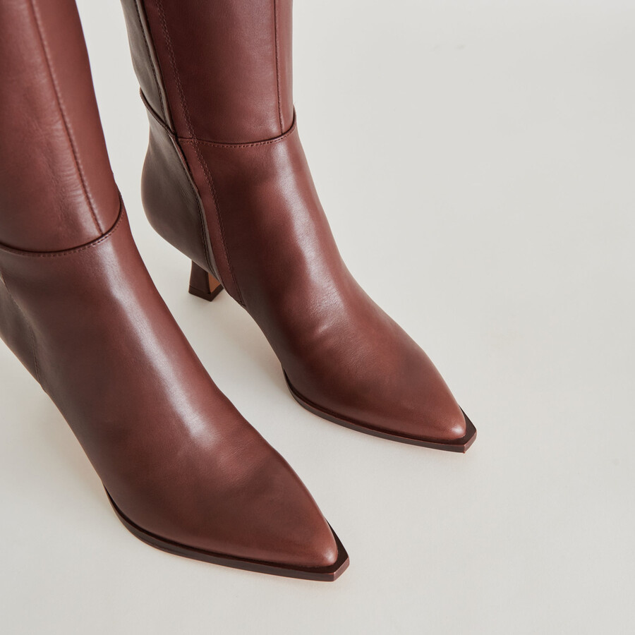 auggie boots schokoladenbraunes leder