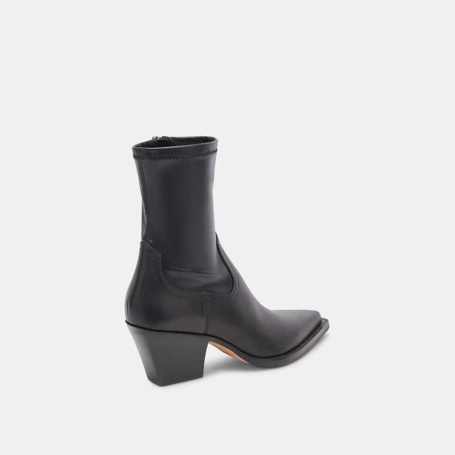 rutger boots aus schwarzem leder