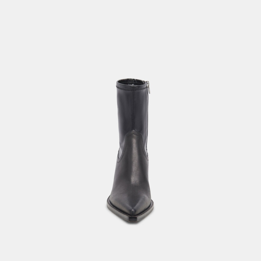 rutger boots aus schwarzem leder