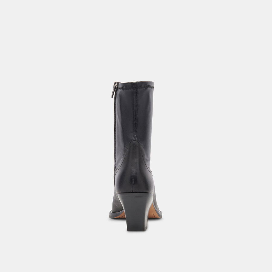 rutger boots aus schwarzem leder