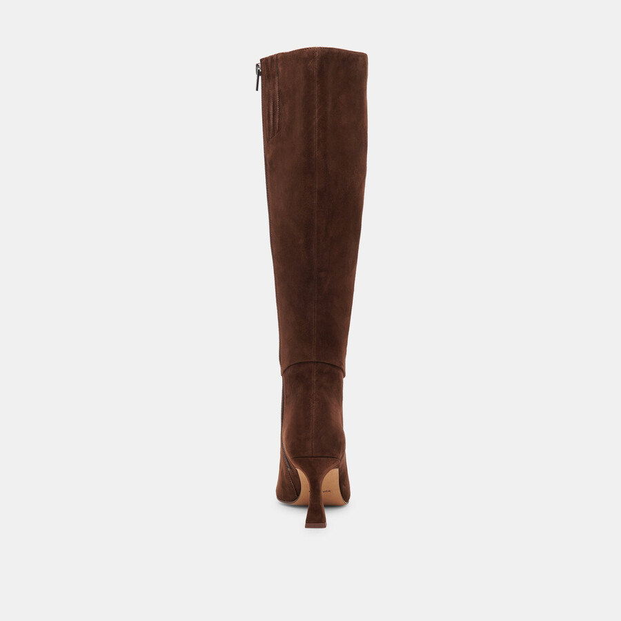 gyra boots dunkelbraunes wildleder