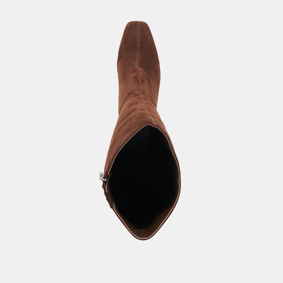 gyra boots dunkelbraunes wildleder