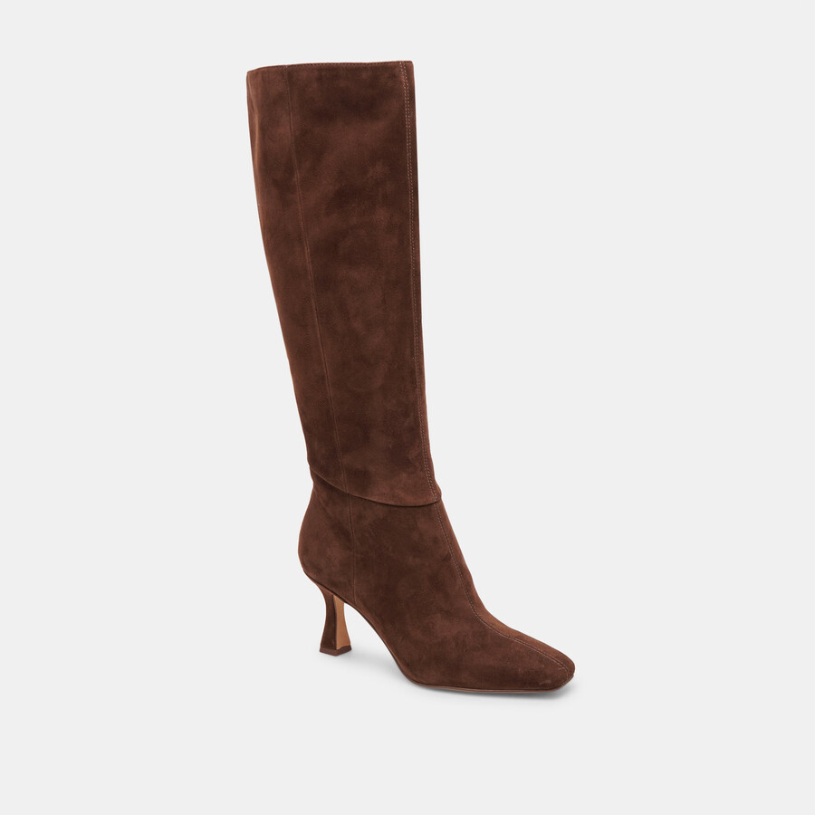 gyra boots dunkelbraunes wildleder