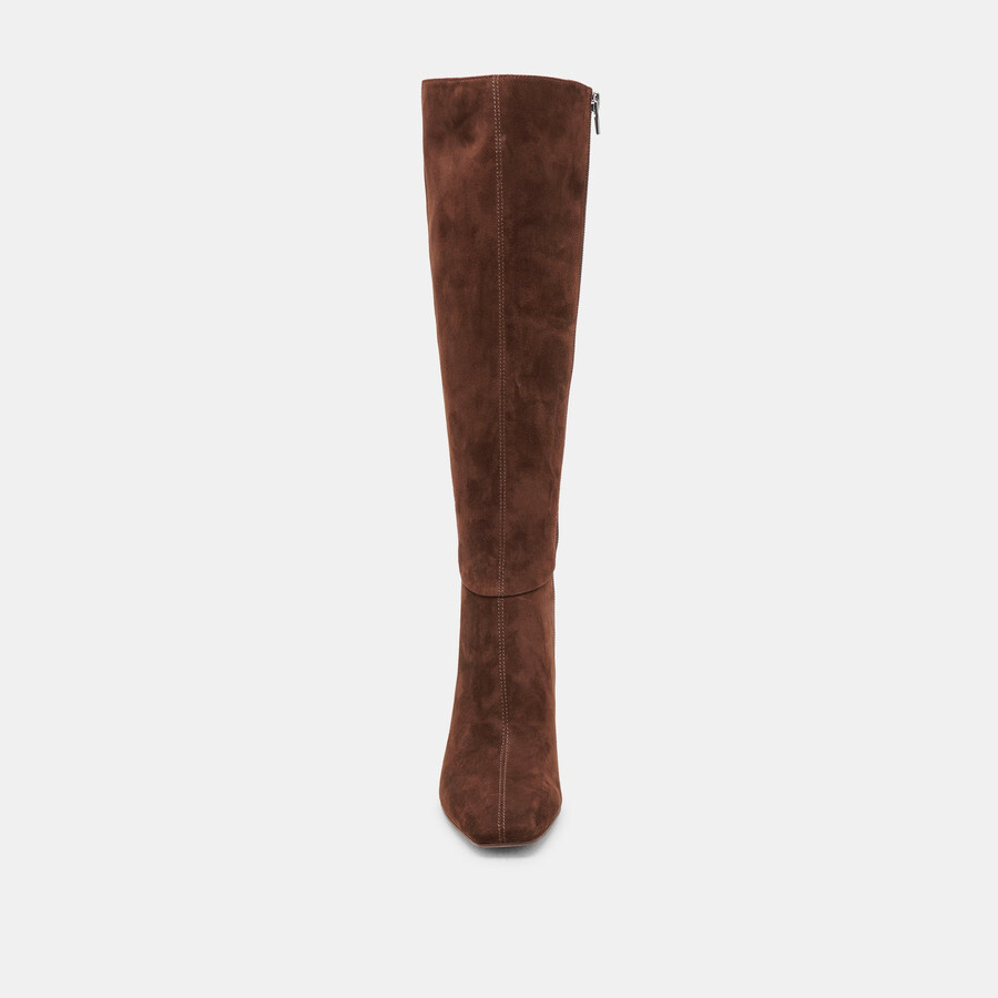 gyra boots dunkelbraunes wildleder