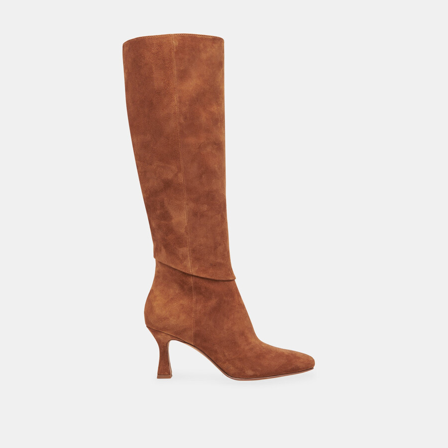 gyra boots aus braunem wildleder