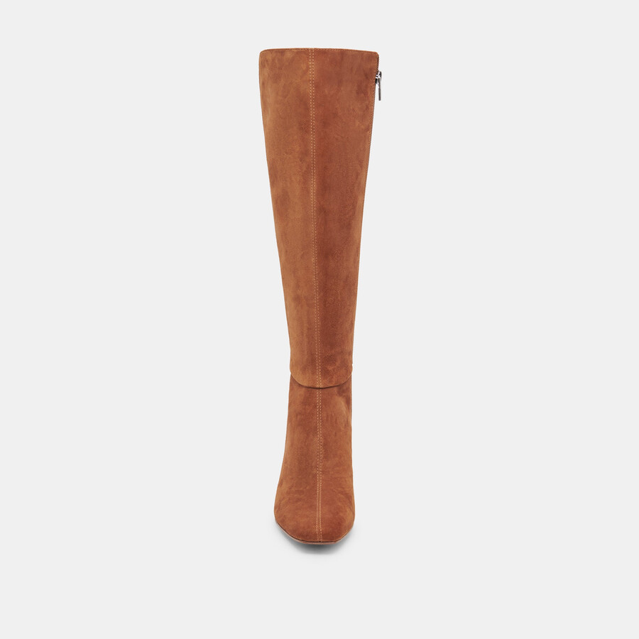 gyra boots aus braunem wildleder