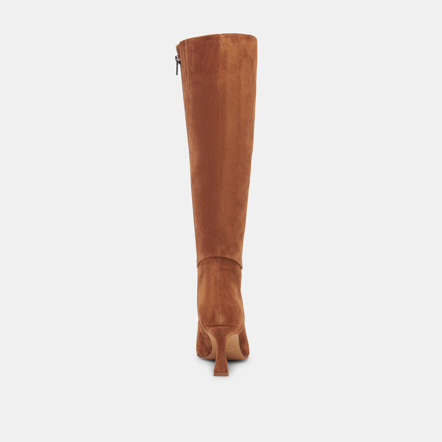 gyra boots aus braunem wildleder