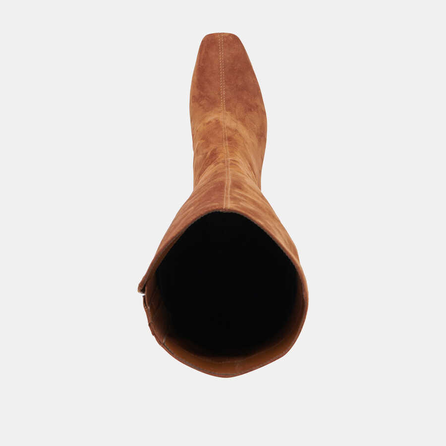 gyra boots aus braunem wildleder