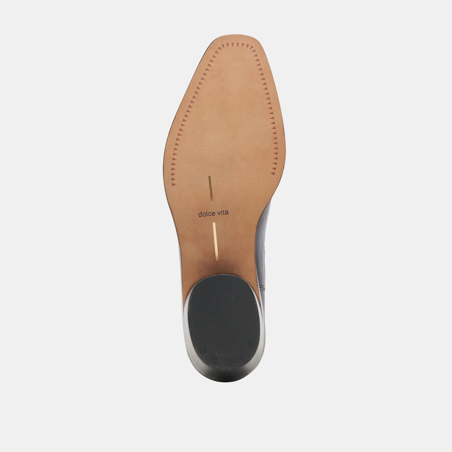 foster stiefeletten aus schwarzem leder