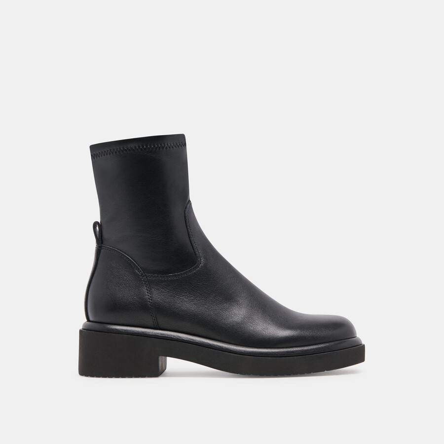 simaya h2o stiefel aus schwarzem leder