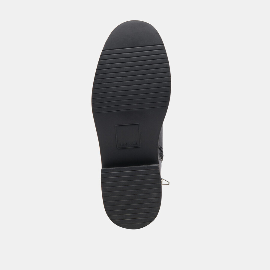 simaya h2o stiefel aus schwarzem leder