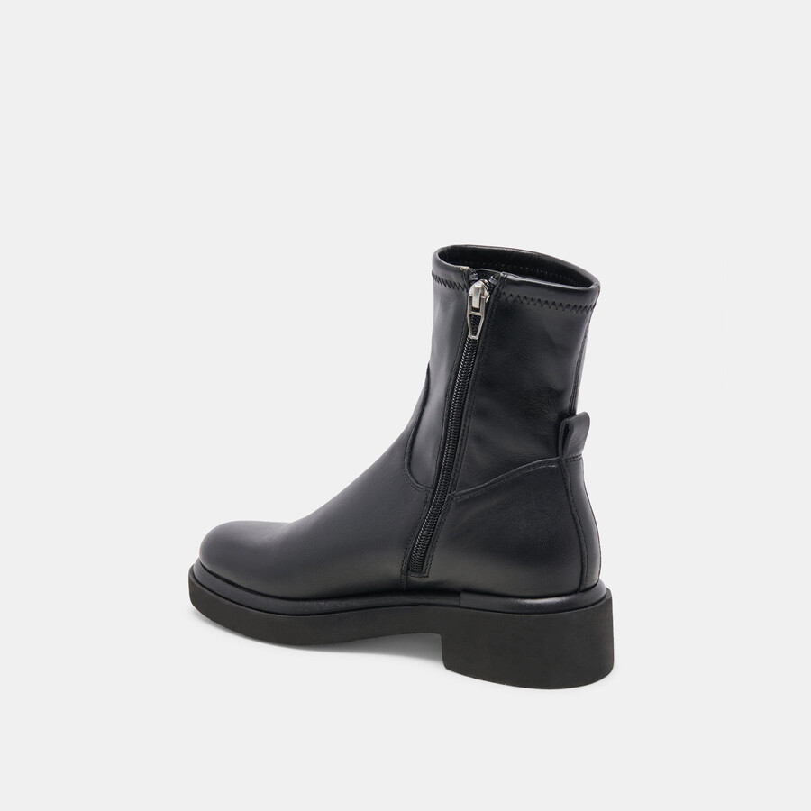 simaya h2o stiefel aus schwarzem leder