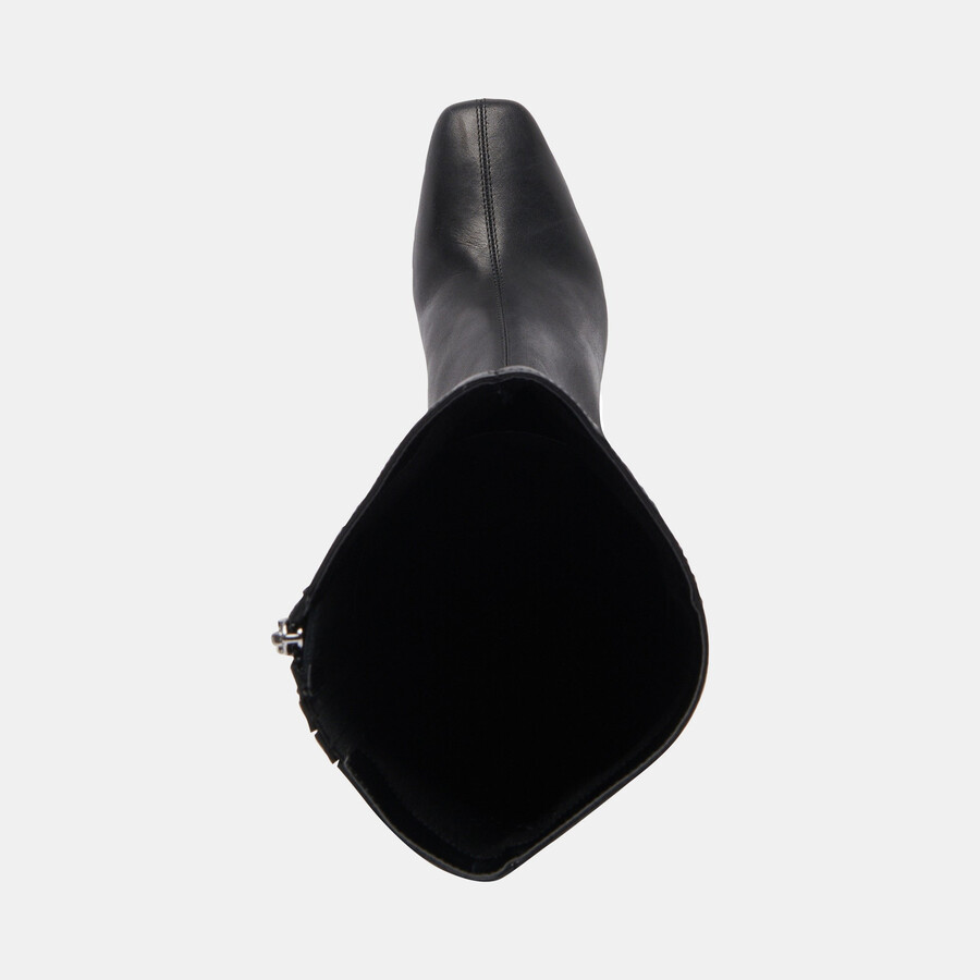 gyra stiefel mit extraweiter kalbsweite schwarzes leder
