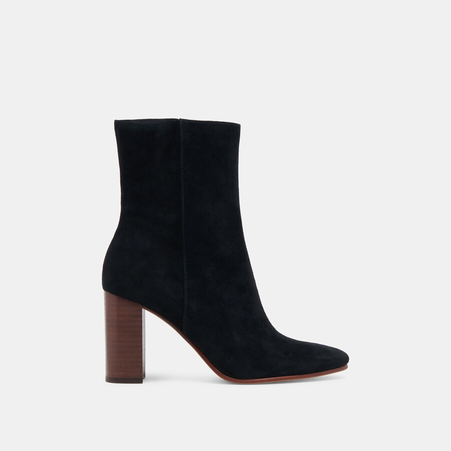 suzy stiefeletten aus onyx-wildleder