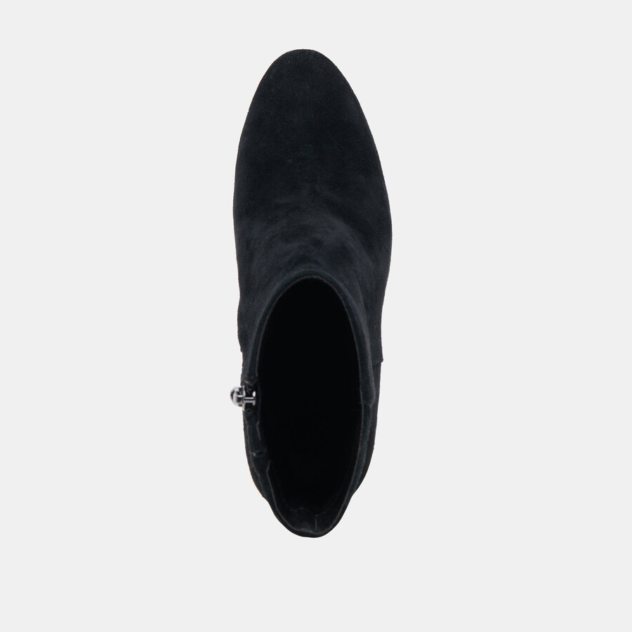 suzy stiefeletten aus onyx-wildleder