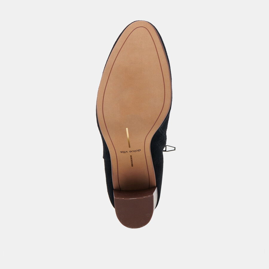 suzy stiefeletten aus onyx-wildleder