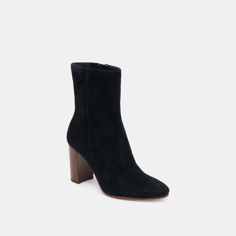 suzy stiefeletten aus onyx-wildleder