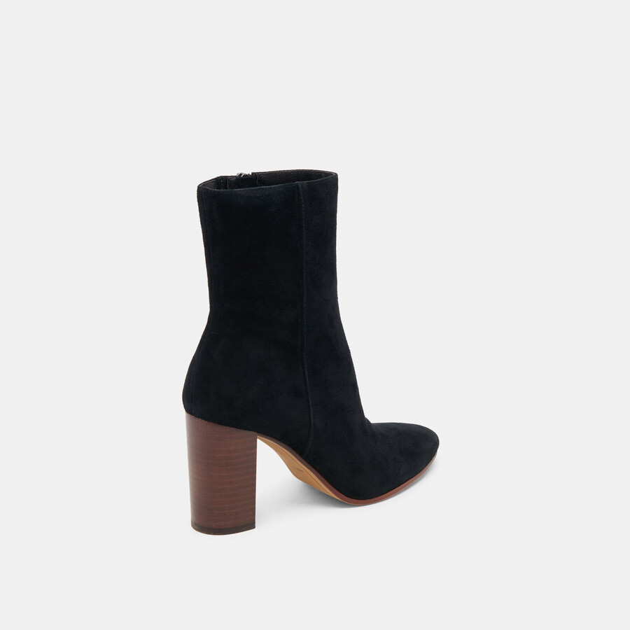 suzy stiefeletten aus onyx-wildleder