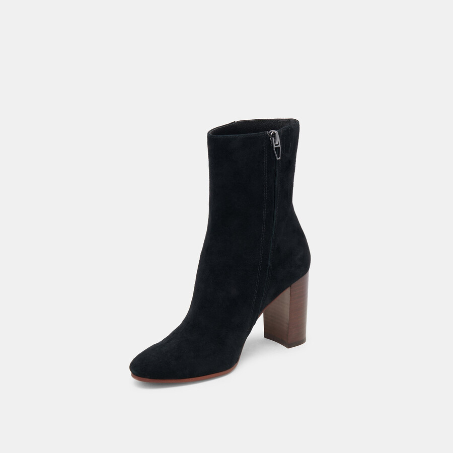 suzy stiefeletten aus onyx-wildleder