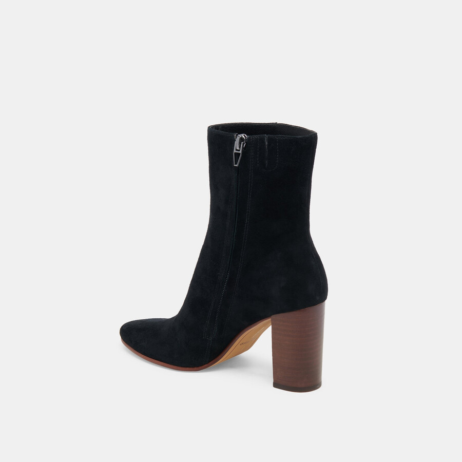 suzy stiefeletten aus onyx-wildleder