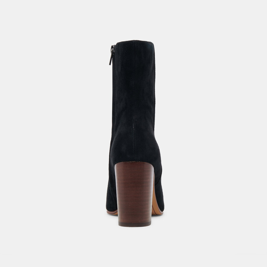 suzy stiefeletten aus onyx-wildleder