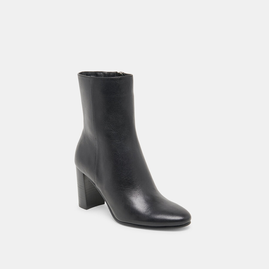 suzy stiefeletten aus schwarzem leder