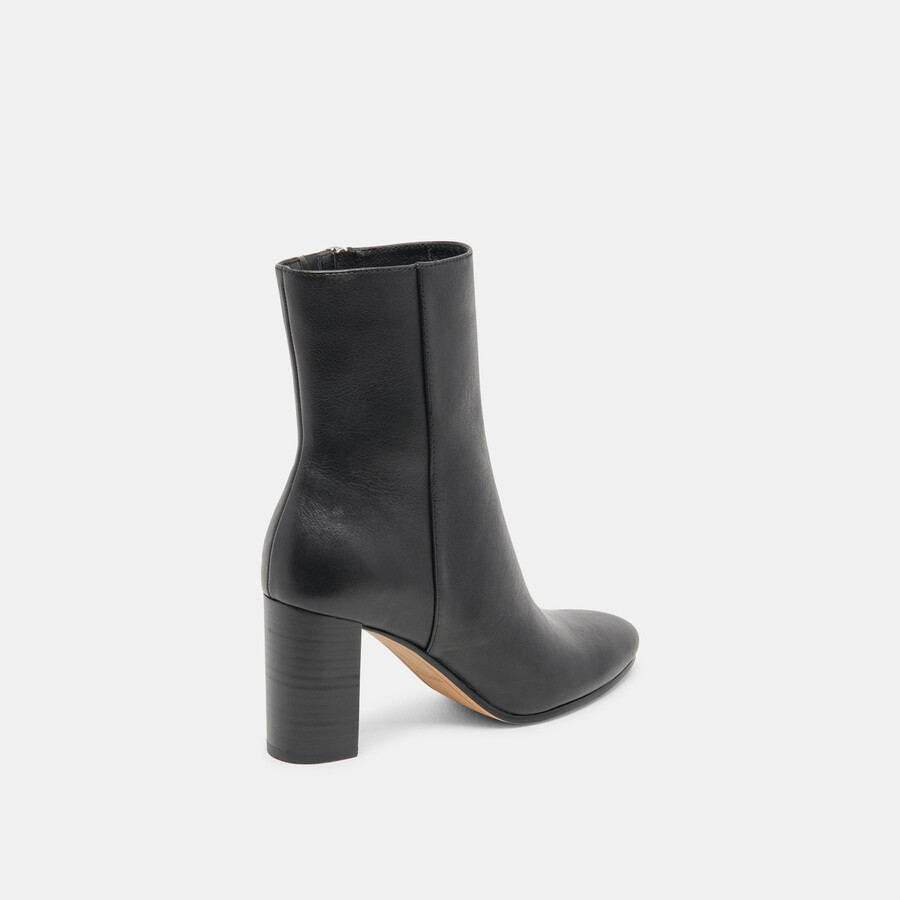 suzy stiefeletten aus schwarzem leder