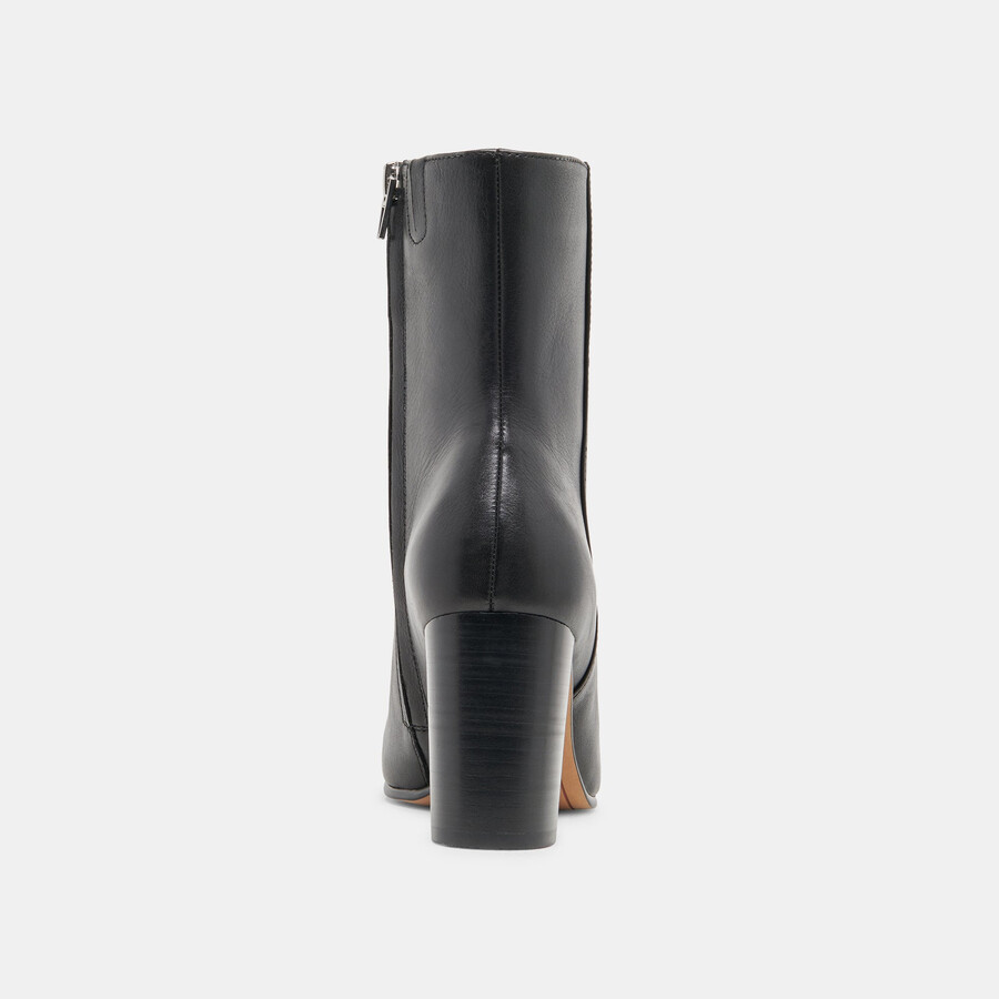 suzy stiefeletten aus schwarzem leder