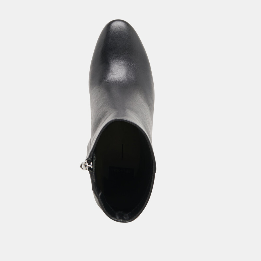 suzy stiefeletten aus schwarzem leder