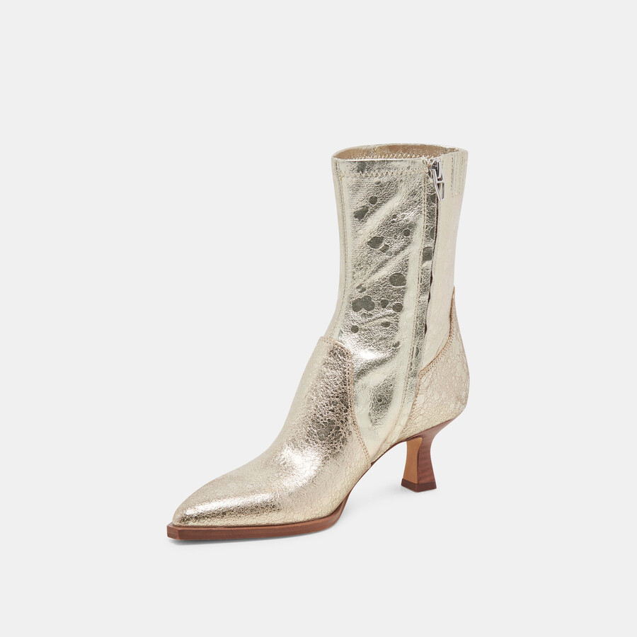 arya stiefel mit weitem schaft hellgoldenes abgenutztes leder