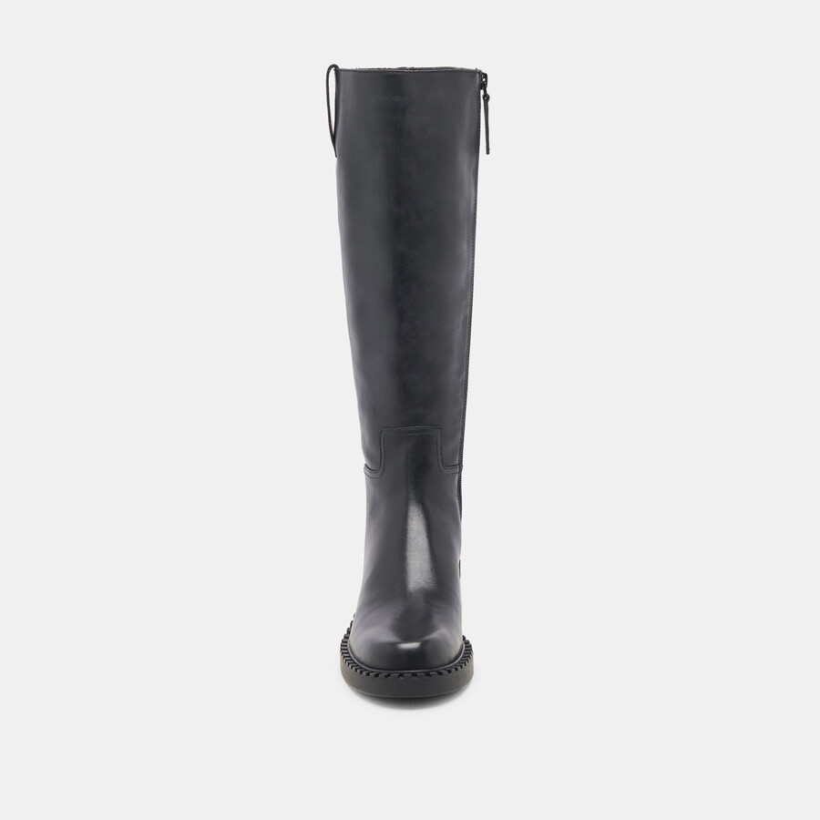 glory h2o stiefel mit extraweiter kalbsweite schwarzes leder
