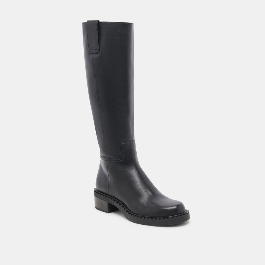 glory h2o stiefel mit extraweiter kalbsweite schwarzes leder