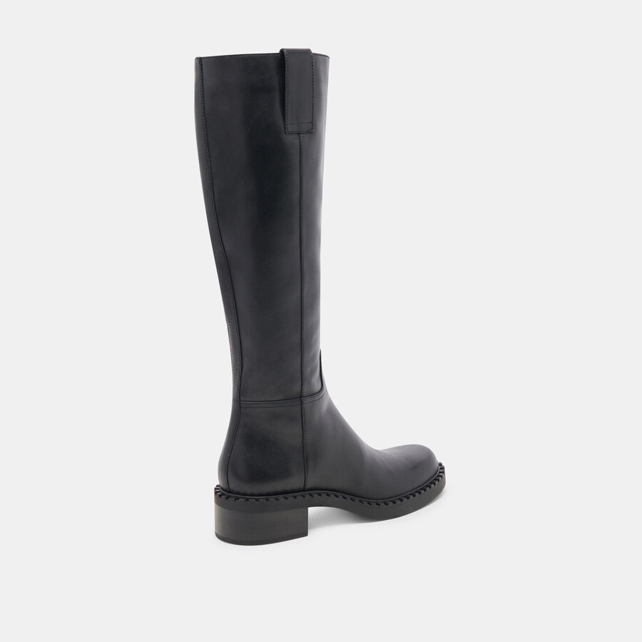 glory h2o stiefel mit extraweiter kalbsweite schwarzes leder
