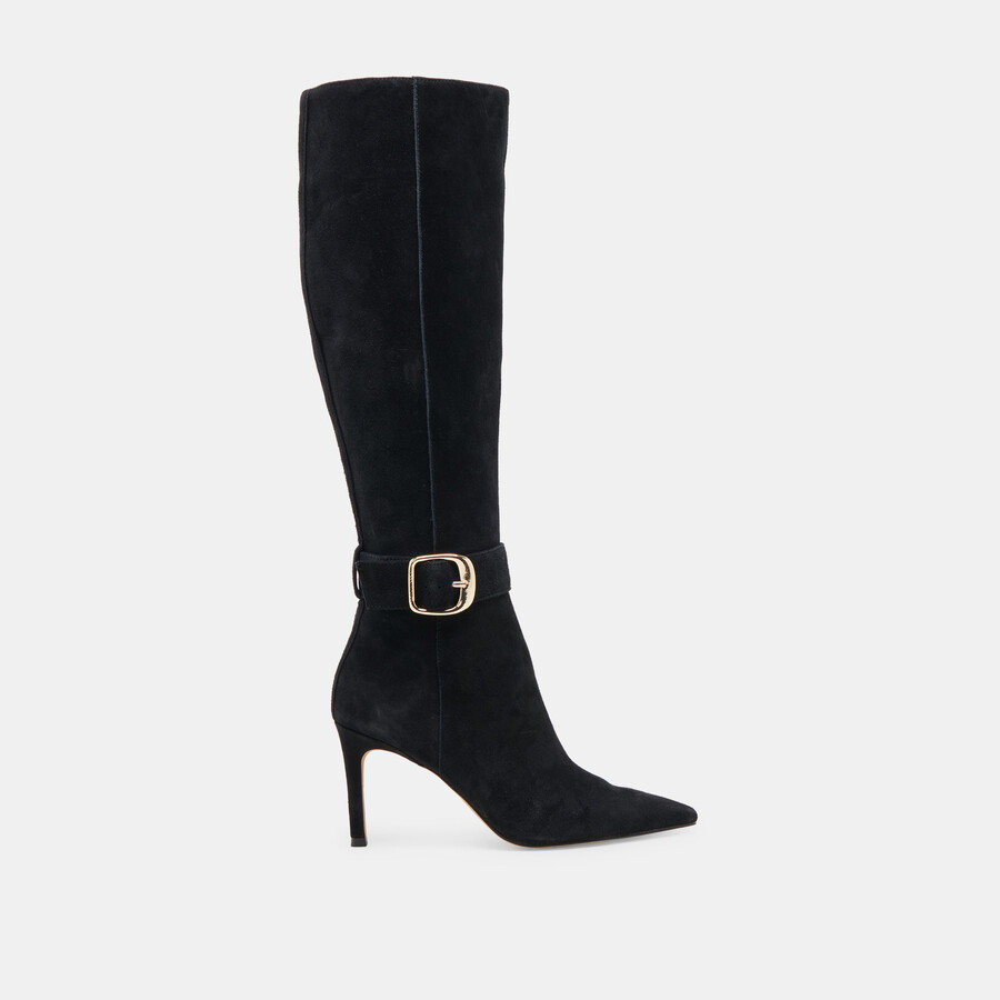 kinzy boots onyx wildleder