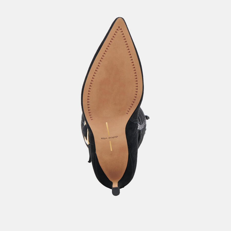 kinzy boots onyx wildleder