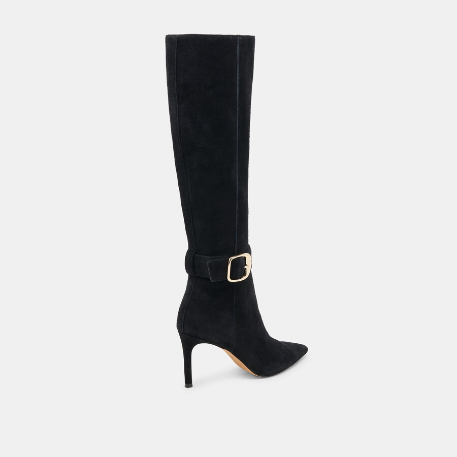 kinzy boots onyx wildleder