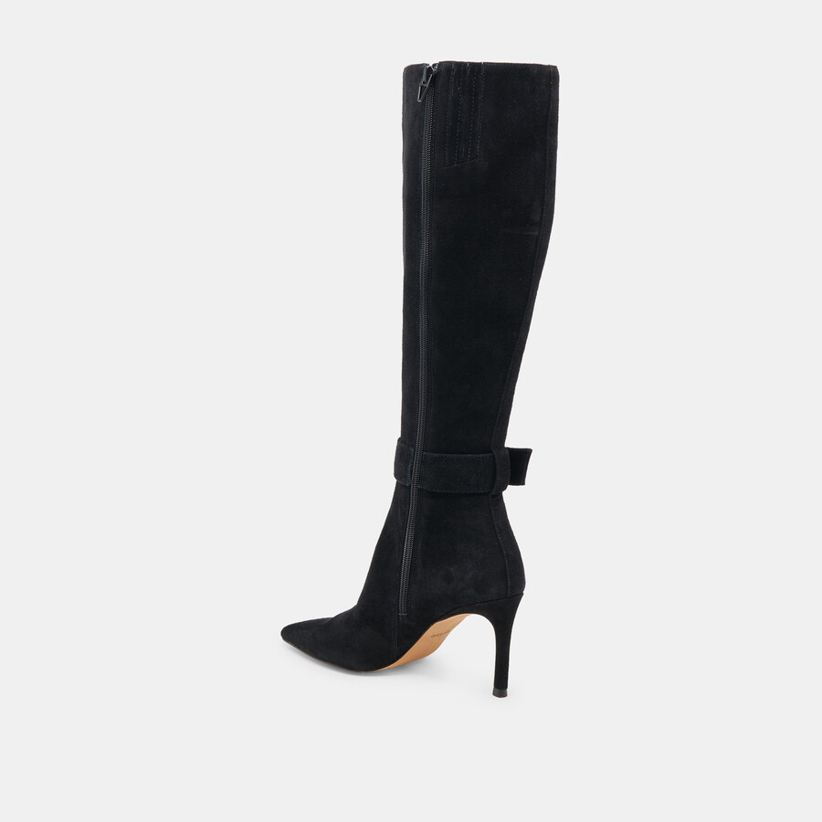 kinzy boots onyx wildleder