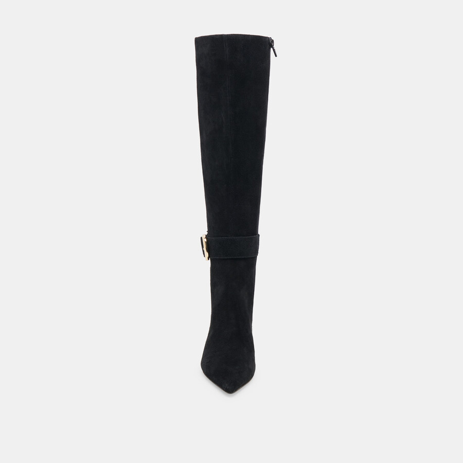 kinzy boots onyx wildleder