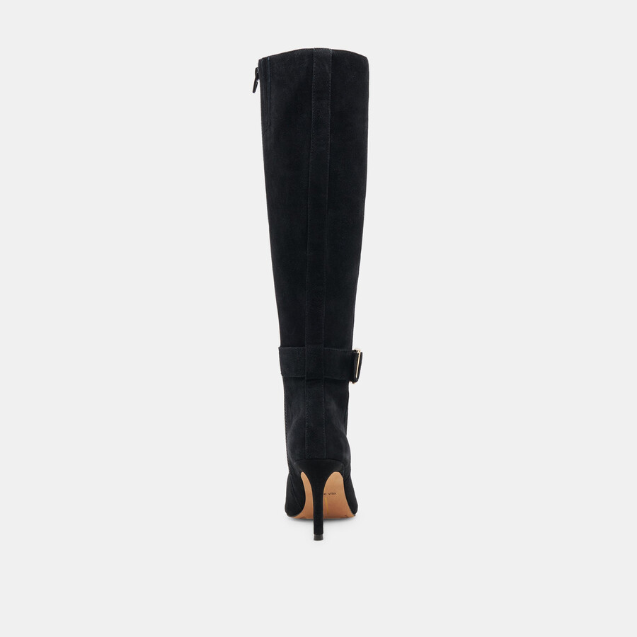 kinzy boots onyx wildleder