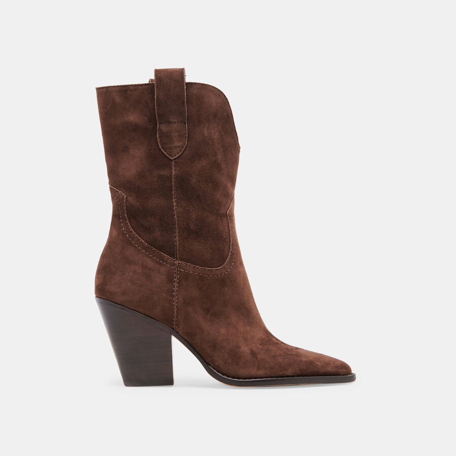 jessey boots dunkelbraunes wildleder