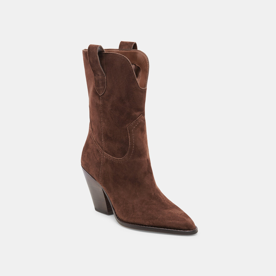 jessey boots dunkelbraunes wildleder