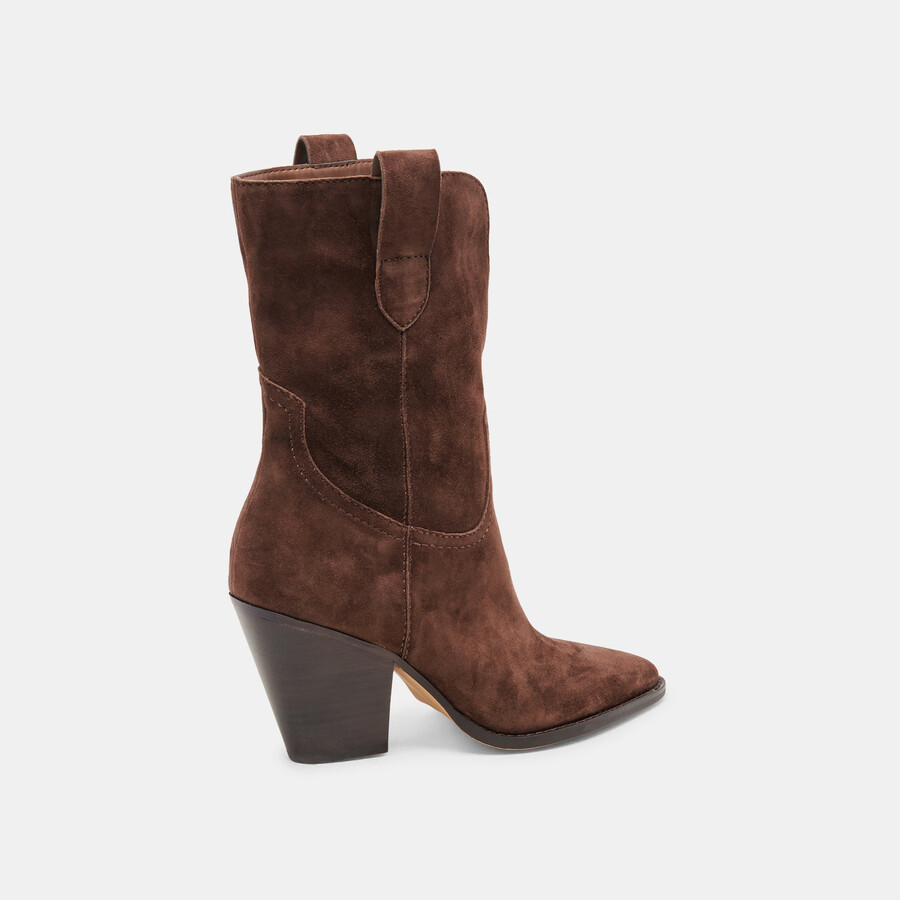 jessey boots dunkelbraunes wildleder