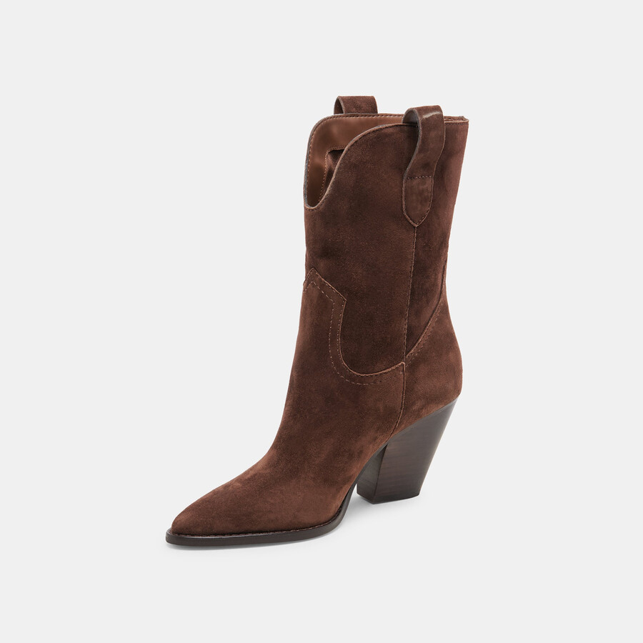 jessey boots dunkelbraunes wildleder