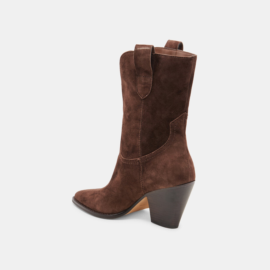 jessey boots dunkelbraunes wildleder