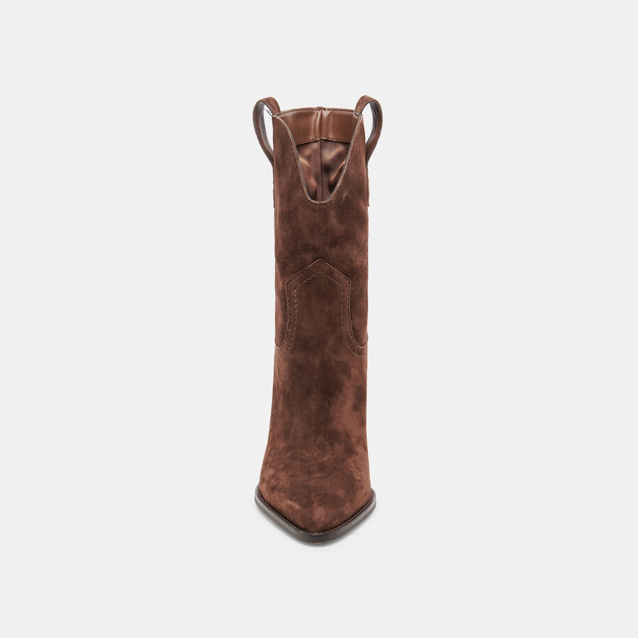 jessey boots dunkelbraunes wildleder