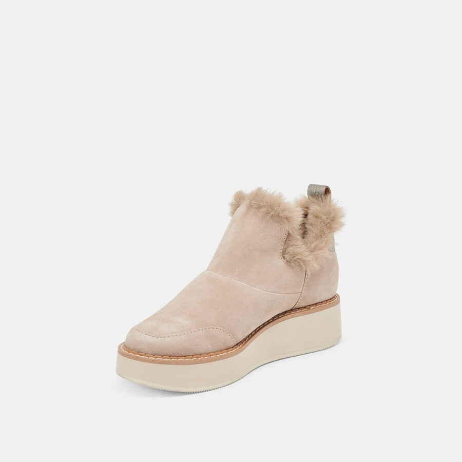 ardy plush h2o babyschuhe aus taupefarbenem wildleder