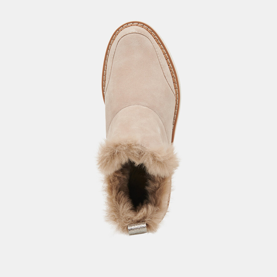 ardy plush h2o babyschuhe aus taupefarbenem wildleder